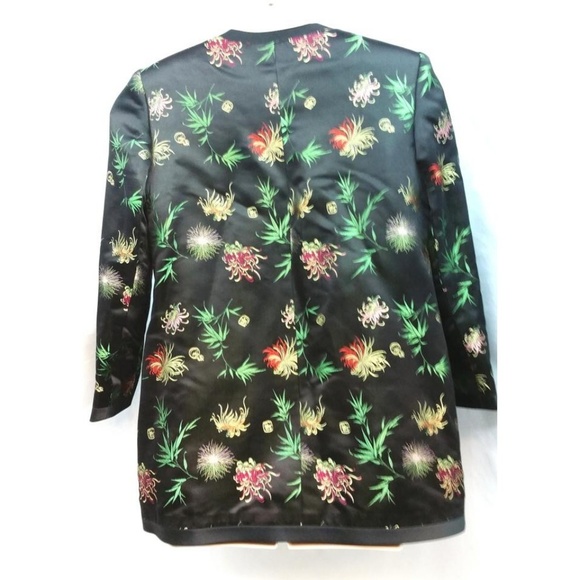 CHINE FROG BUTTONED DOWN PRINTED SILK JACKET 16 - Picture 2 of 5